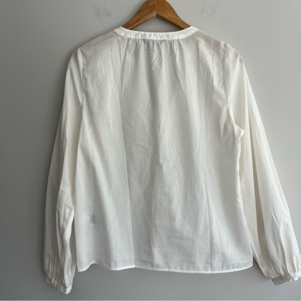 Banana Republic Bohemian Cream Blouse Small - Picture 2 of 9
